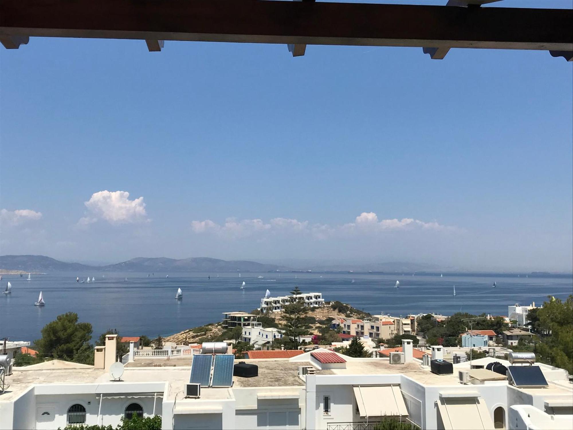 180° View To Sea Villa Vathí Екстериор снимка