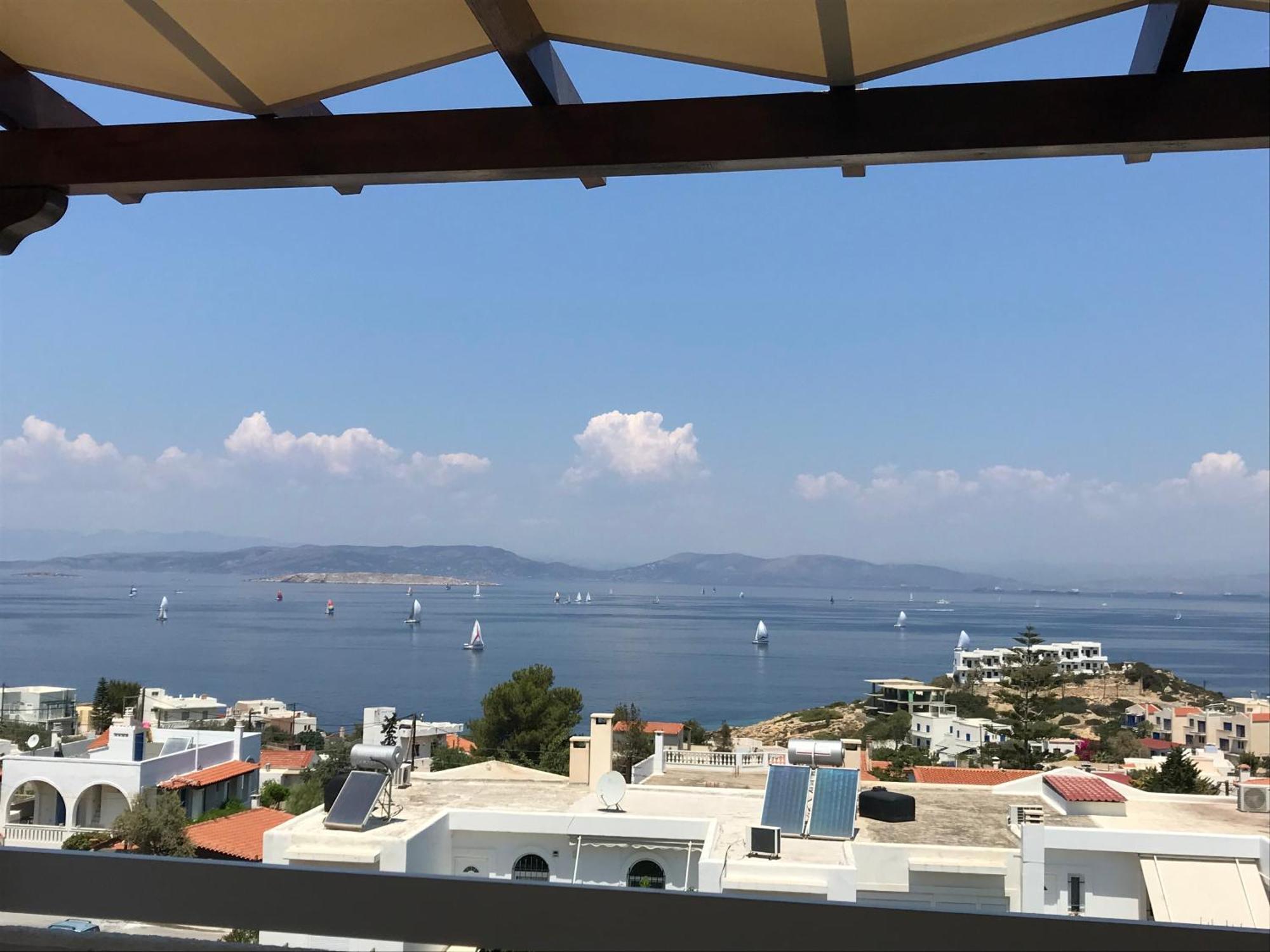 180° View To Sea Villa Vathí Екстериор снимка